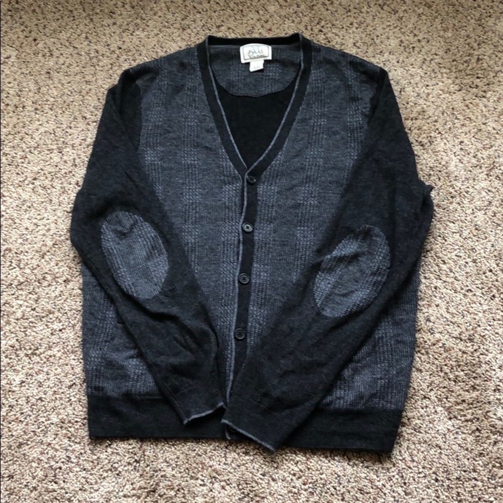 Mens button down sweater